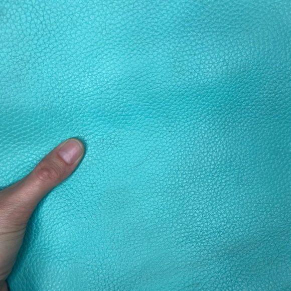 Dooney & Bourke Aqua and Brown Crossbody Bag - Picture 8 of 12